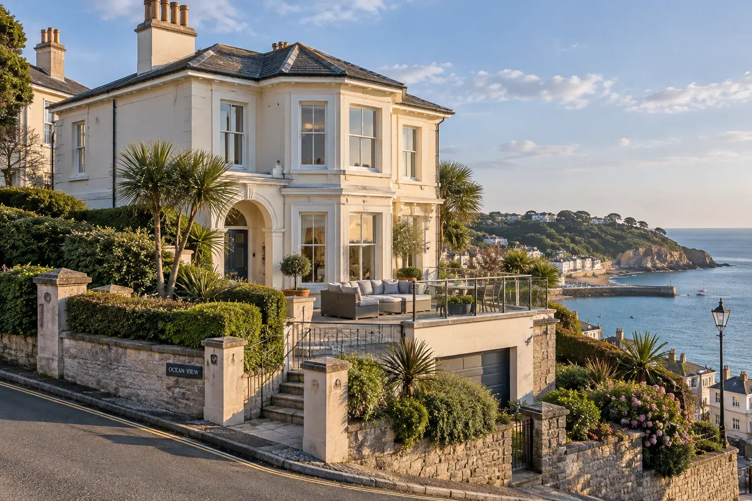 Coastal UK leisure and hospitality property overlooking the sea