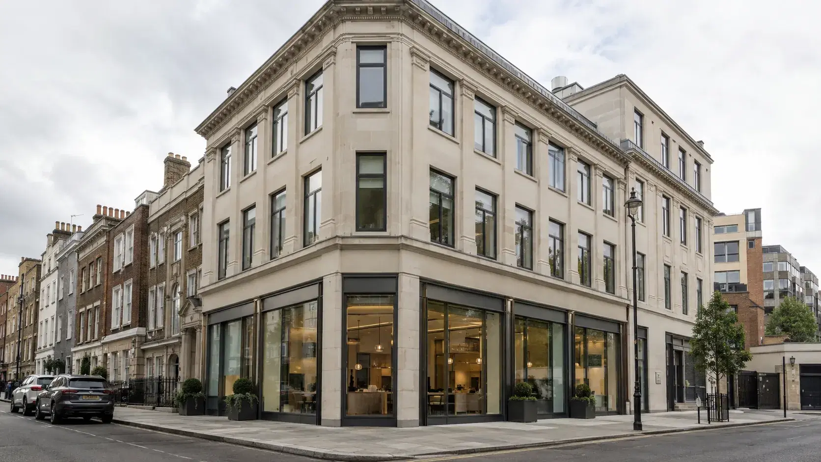 UK corner commercial property with office and retail frontage