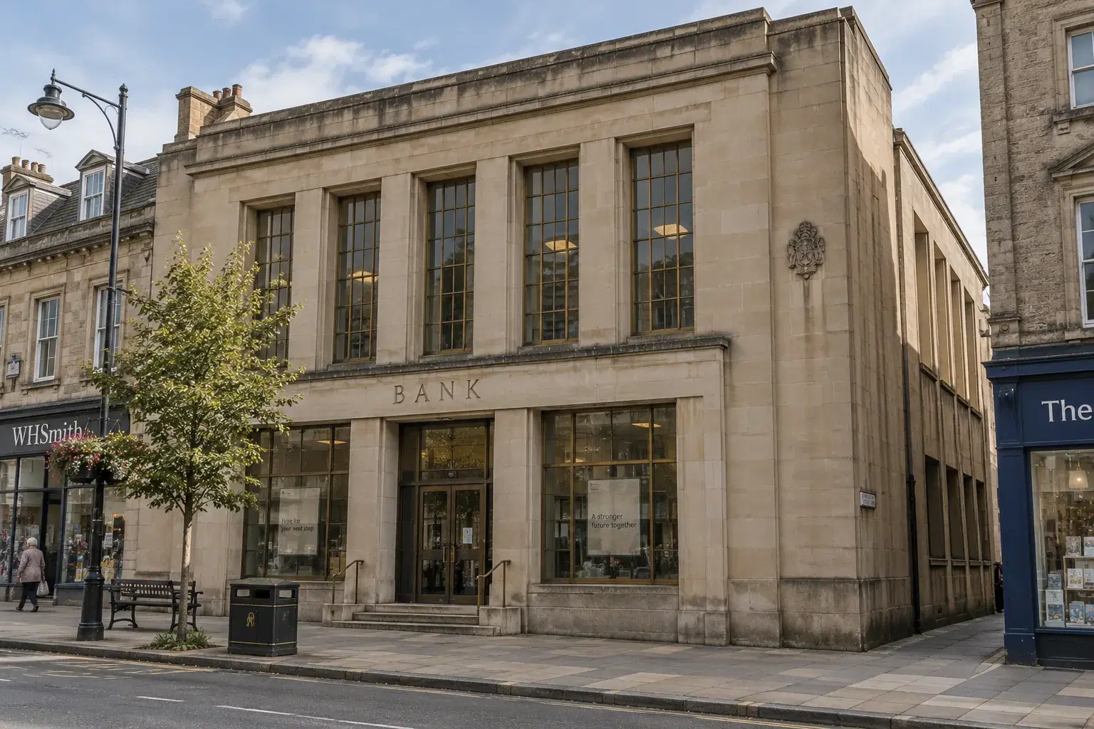 Former bank commercial investment property on a UK high street