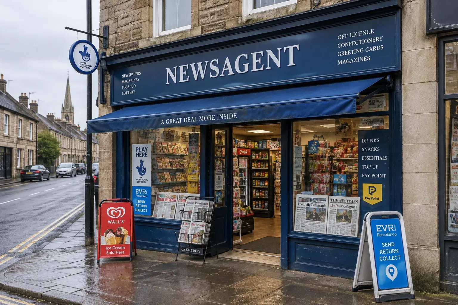 UK high street newsagent retail property